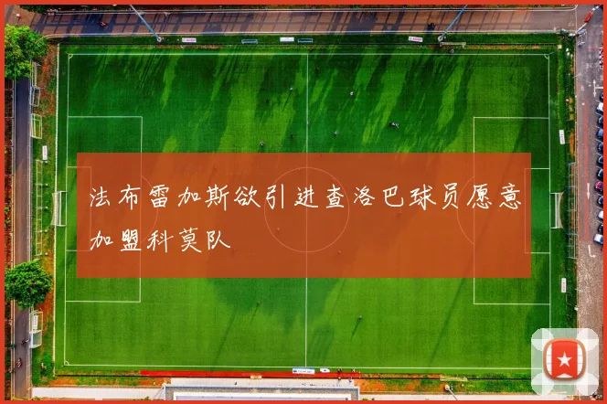 法布雷加斯欲引进查洛巴球员愿意加盟科莫队